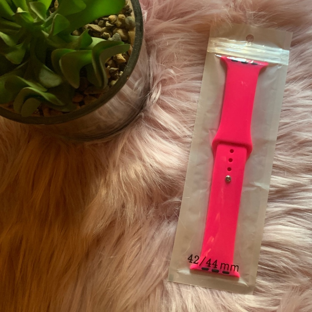 Apple Watch band hot pink